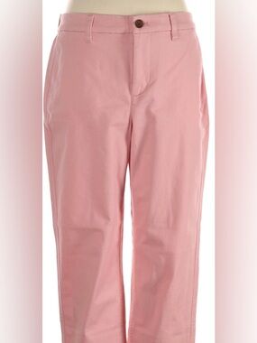 J. Crew Cropped Pink Cotton Chinos